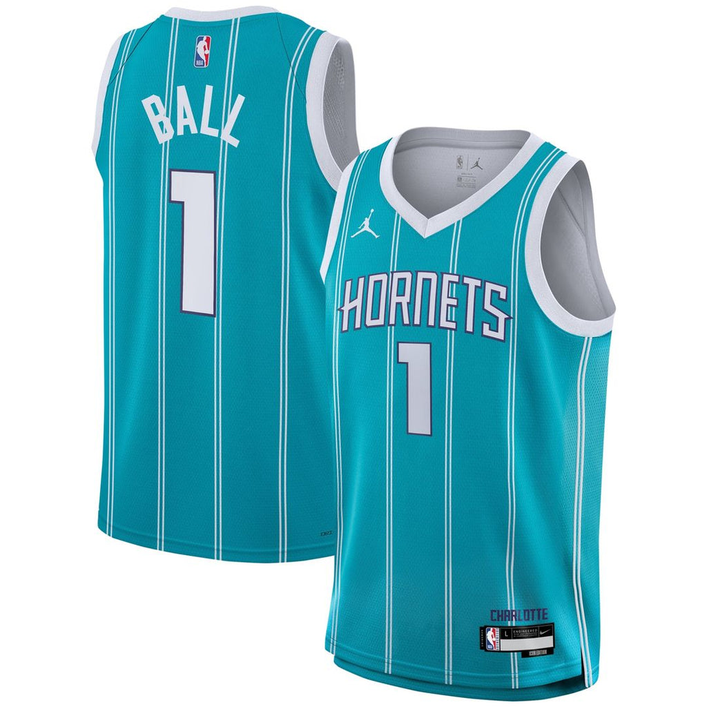 Charlotte Hornets Lamelo Ball Nike Youth Swingman Jersey - Icon Edition - Teal