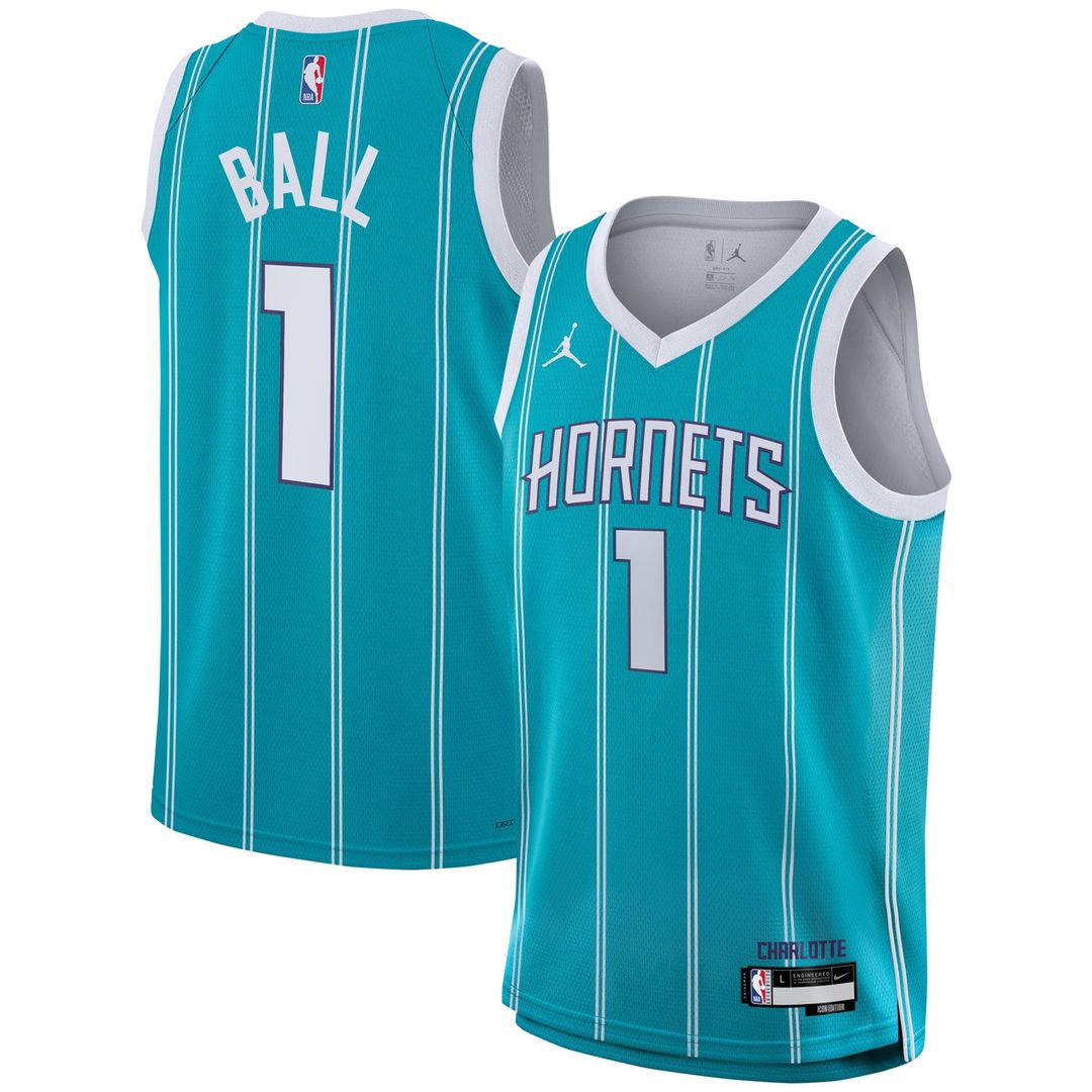 Charlotte Hornets Lamelo Ball Nike Youth Swingman Jersey - Icon Edition - Teal