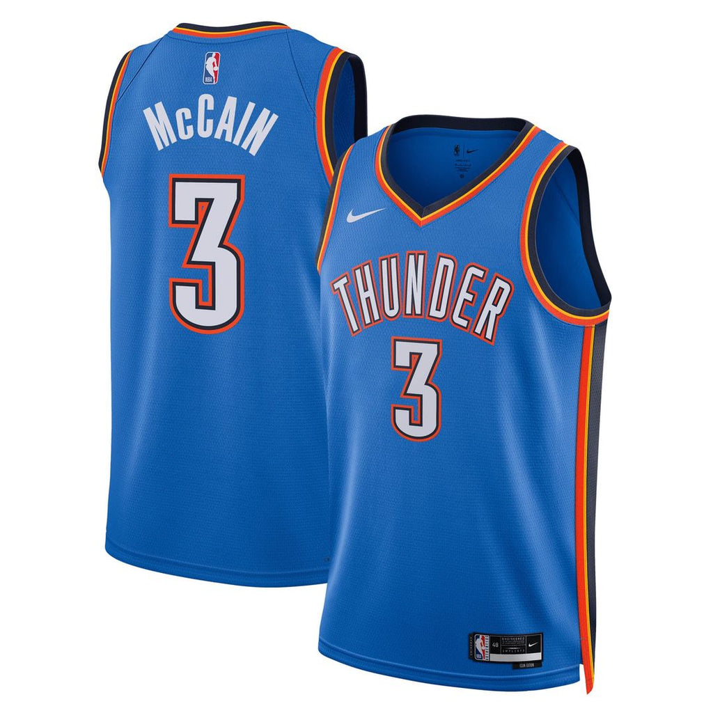 Oklahoma City Thunder Jared Mccain Nike Unisex Swingman Jersey - Icon Edition - Blue