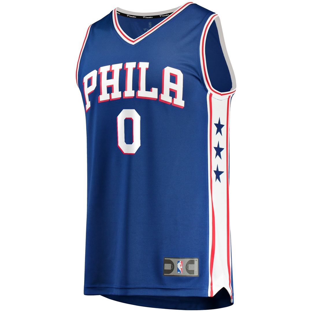 Philadelphia 76Ers Tyrese Maxey Fanatics Fast Replica Jersey Royal - Icon Edition