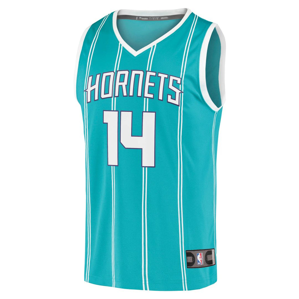 Charlotte Hornets Nick Richards Fanatics Fast Break Replica Jersey - Icon Edition - Teal
