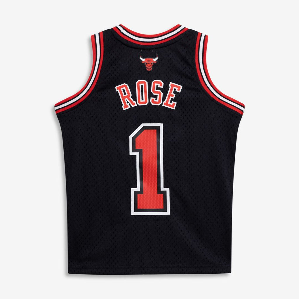 Chicago Bulls Derrick Rose Mitchell & Ness Youth 2010/11 Hardwood Classics Swingman Jersey - Black