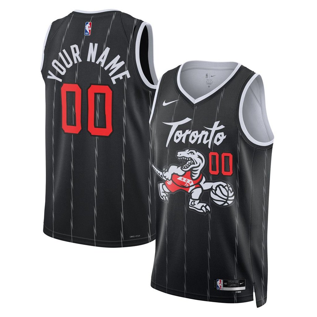 Toronto Raptors Nike Unisex /26 City Edition Swingman Custom Jersey - Black