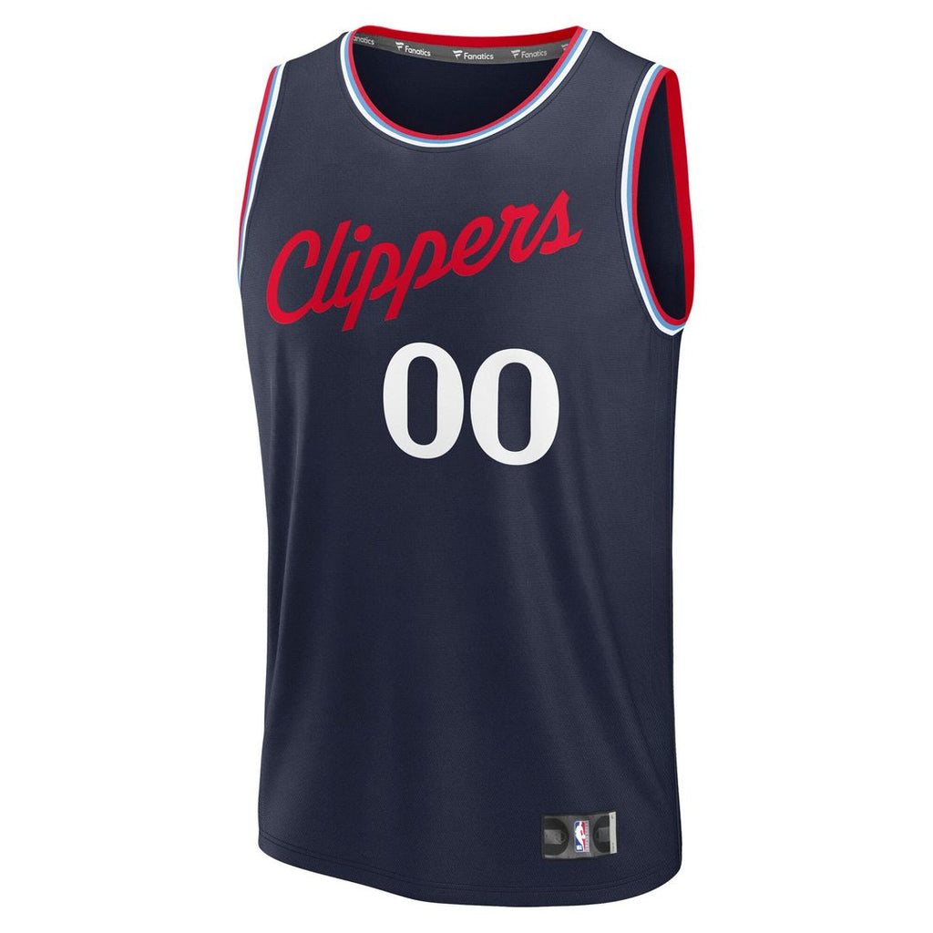 La Clippers Fanatics Youth Fast Break Custom Replica Jersey - White - Association Edition