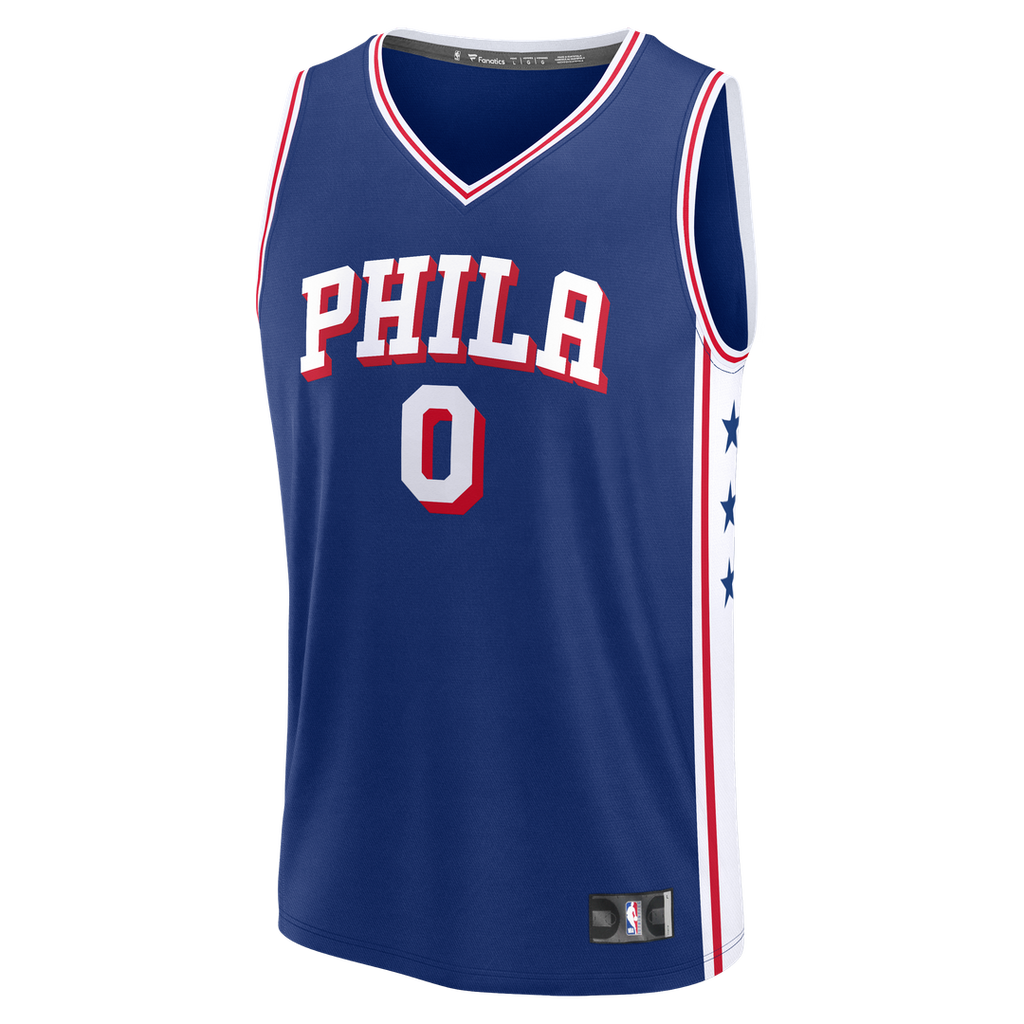 Philadelphia 76Ers Tyrese Maxey Fanatics Fast Break Replica Player Jersey - Icon Edition - Royal