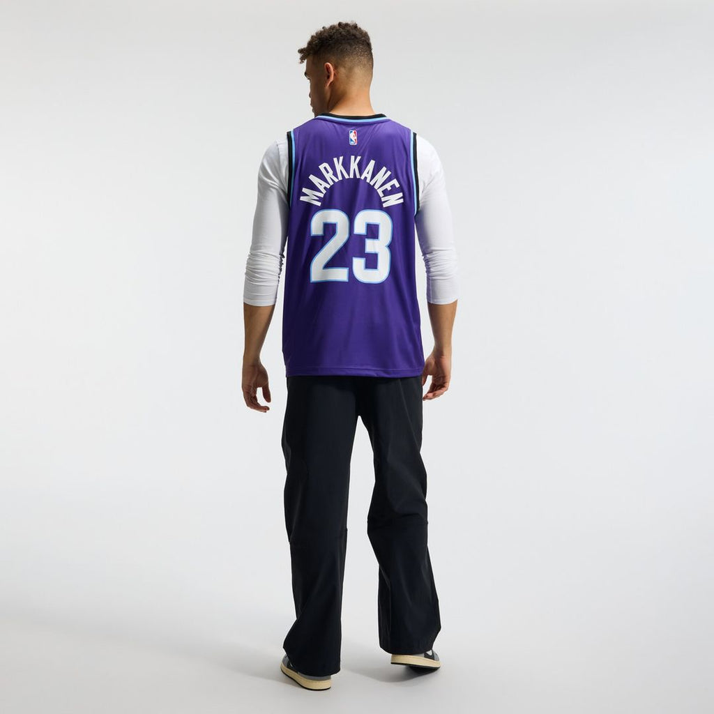 Utah Jazz Lauri Markkanen Fanatics Fast Break Replica Jersey - Icon Edition - Purple