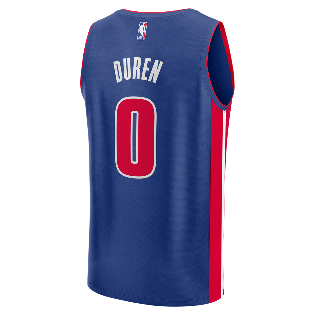 Detroit Pistons Jalen Duren Fanatics Fast Break Replica Jersey - Icon Edition - Blue