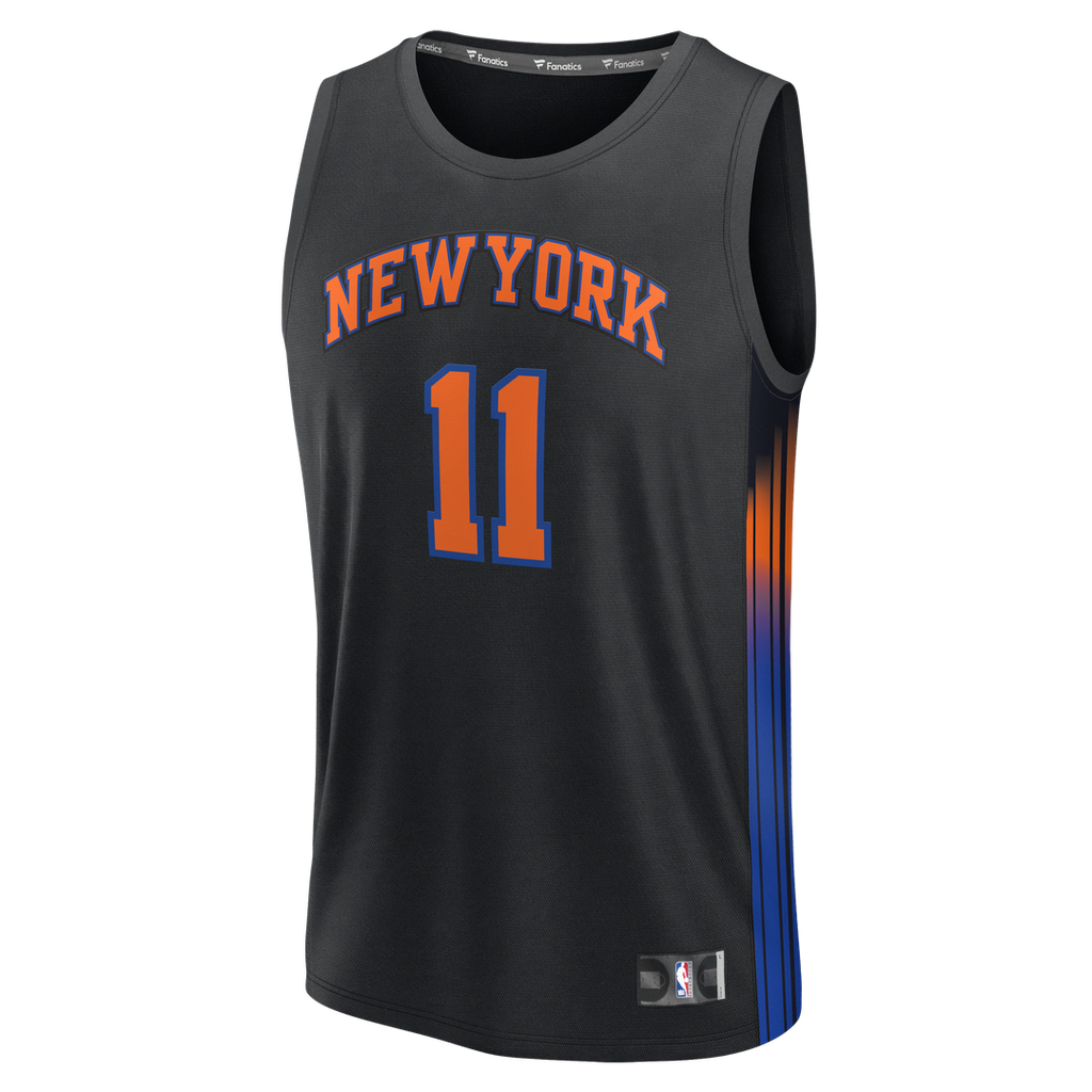 New York Knicks Jalen Brunson Fanatics Fast Break Jersey - Statement Edition - Black