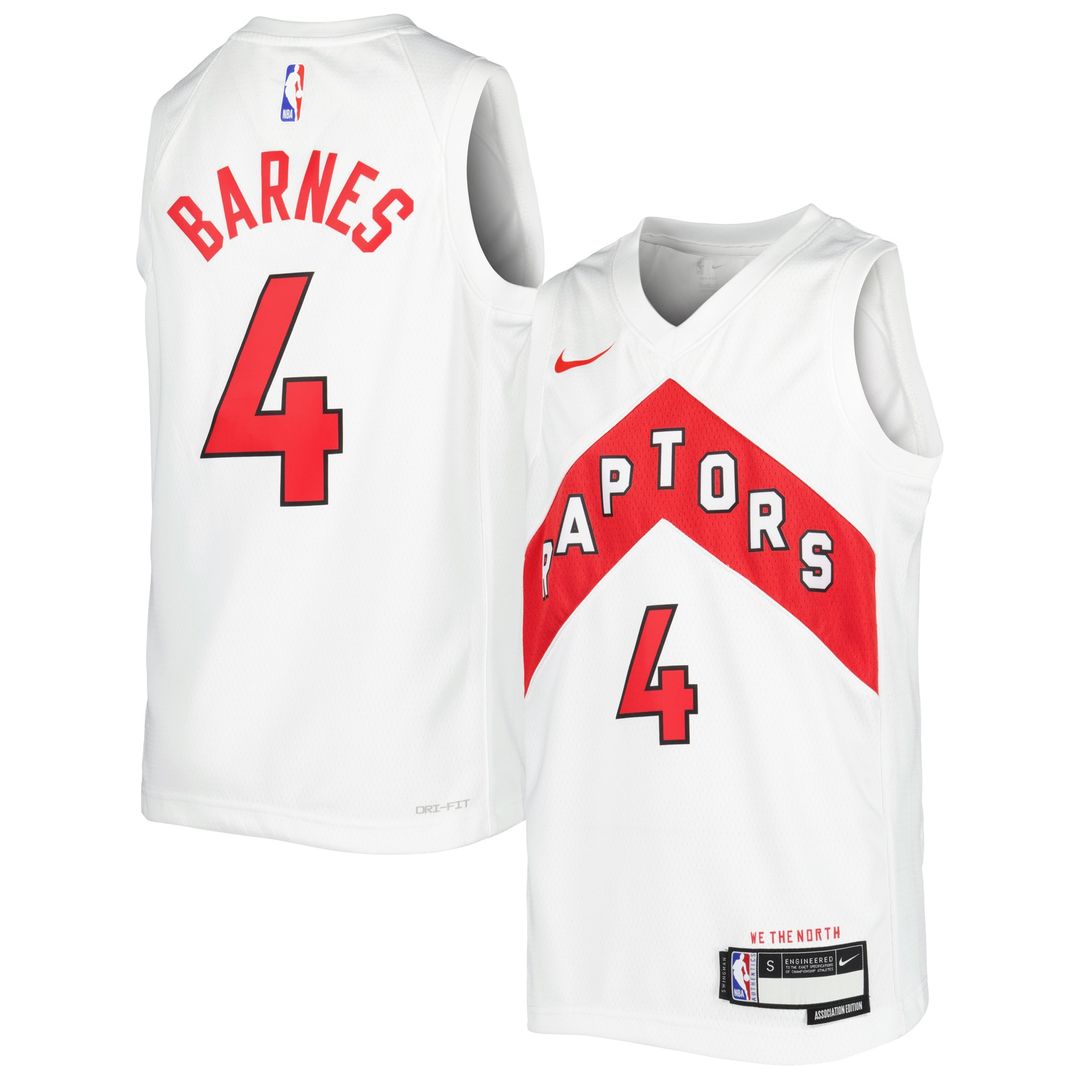 Toronto Raptors Scottie Barnes Nike Youth Swingman Jersey - Icon Edition - Red
