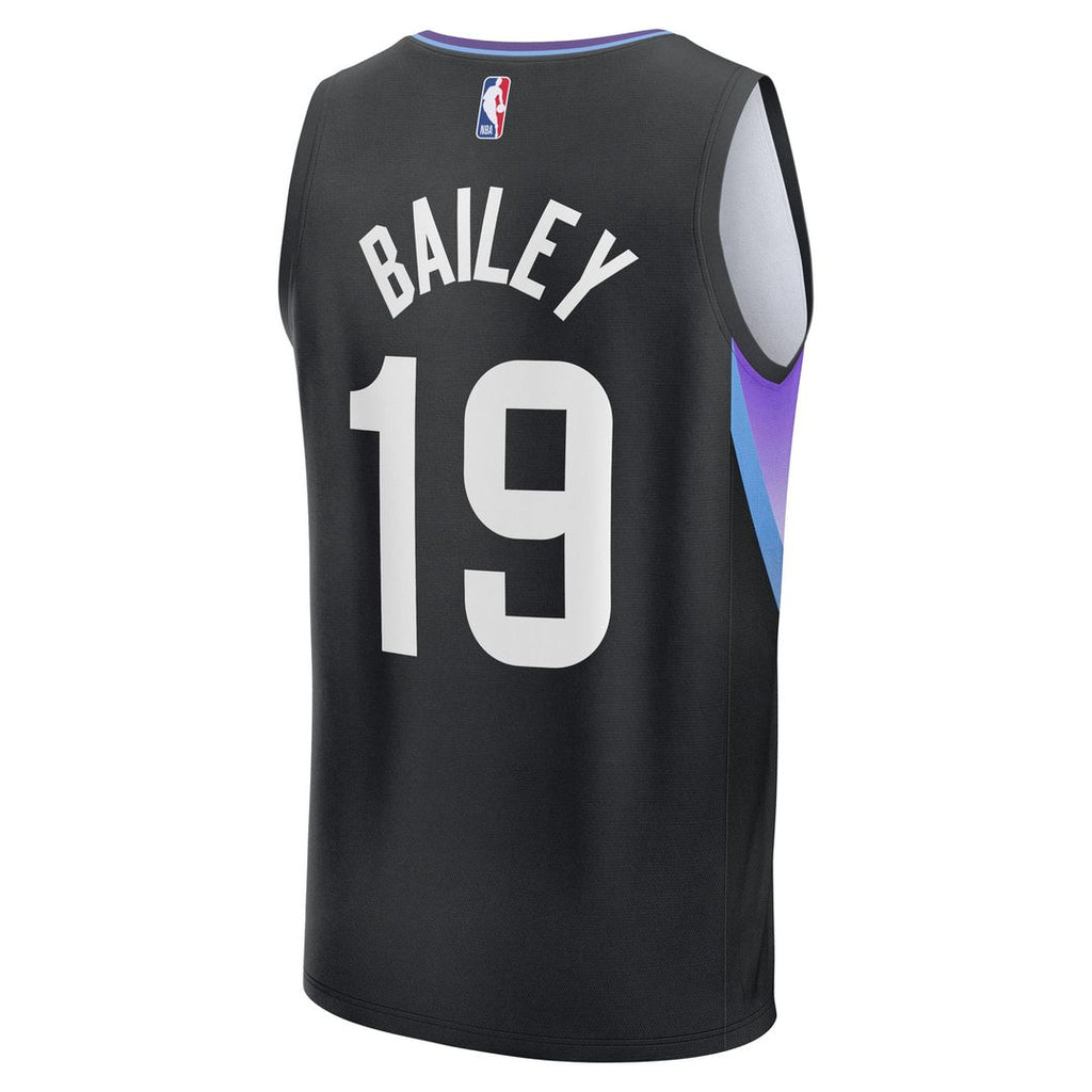 Utah Jazz Ace Bailey Fanatics Nba Draft First Round Pick Fast Break Replica Jersey - Statement Edition - Black