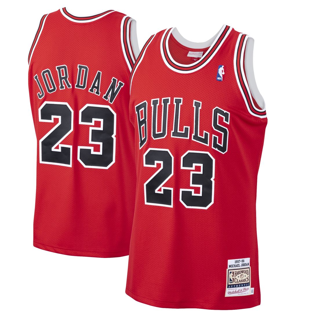 Chicago Bulls Michael Jordan Mitchell & Ness 1997/98 Hardwood Classics Authentic Jersey - White