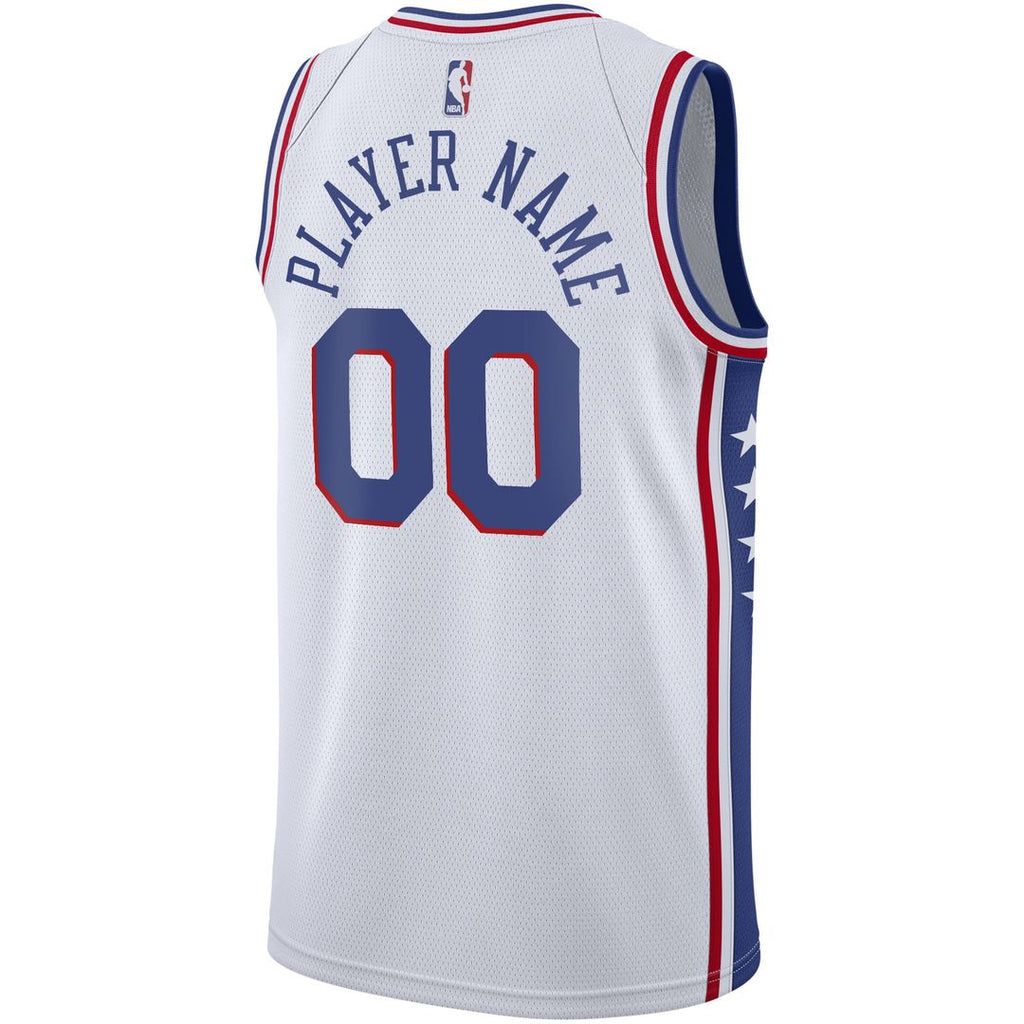 Philadelphia 76Ers Nike 2020/21 Swingman Custom Jersey - Icon Edition - Royal