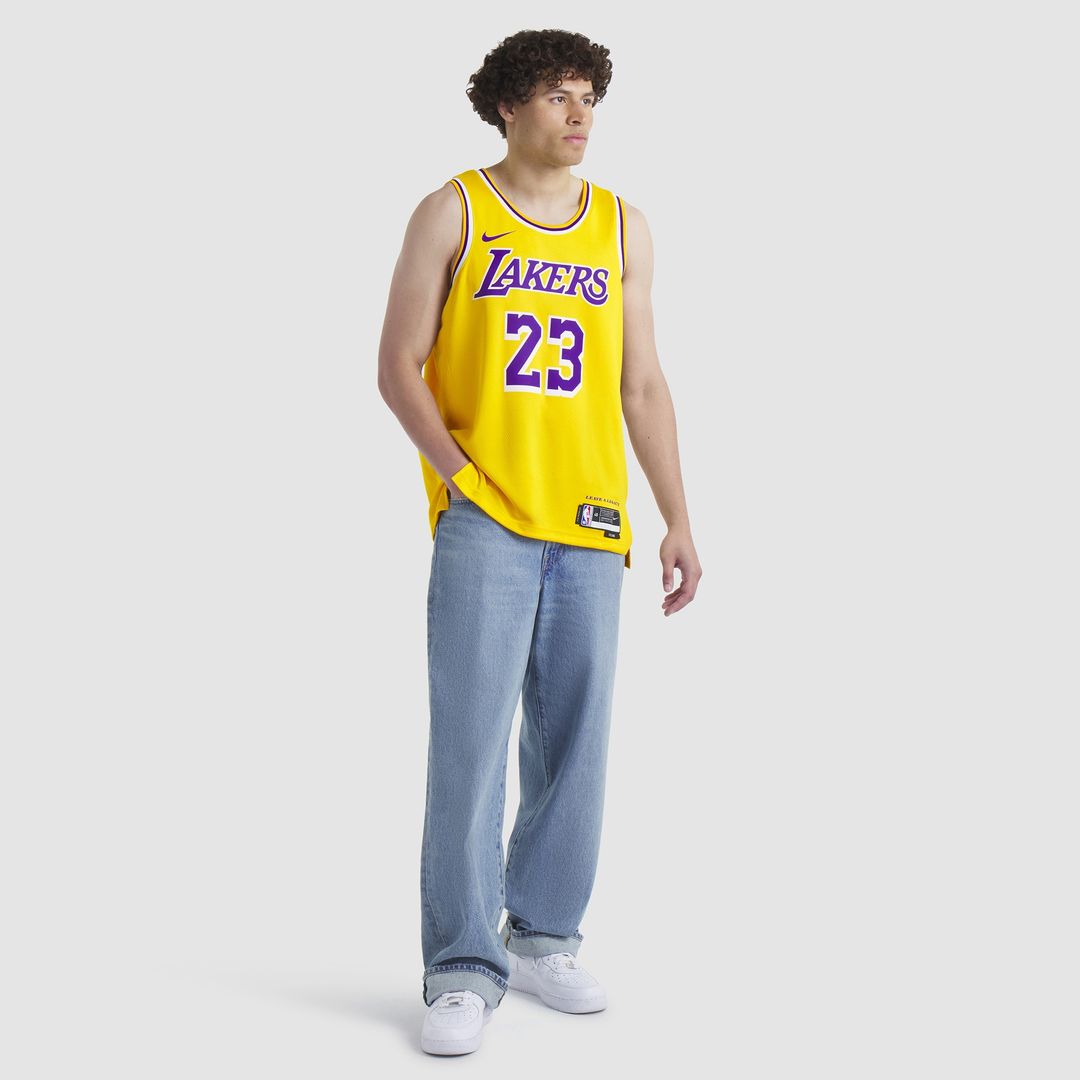 Los Angeles Lakers Lebron James Nike Unisex Swingman Jersey - Icon Edition - Gold