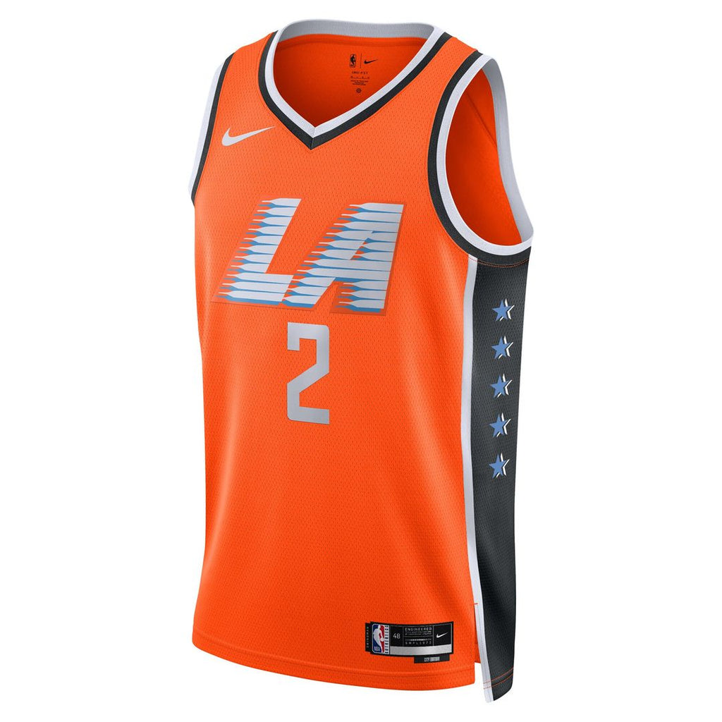 La Clippers Kawhi Leonard Nike Unisex /26 Swingman Jersey - Orange - City Edition