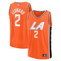 La Clippers Kawhi Leonard Fanatics /26 City Edition Fast Break Jersey - Orange