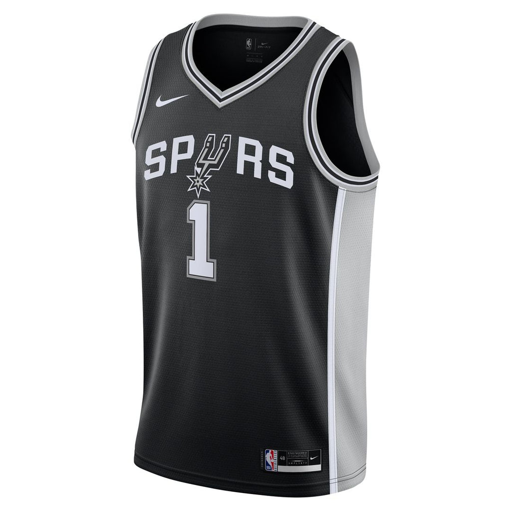 San Antonio Spurs Victor Wembanyama Nike Youth Swingman Jersey - Icon Edition - Black