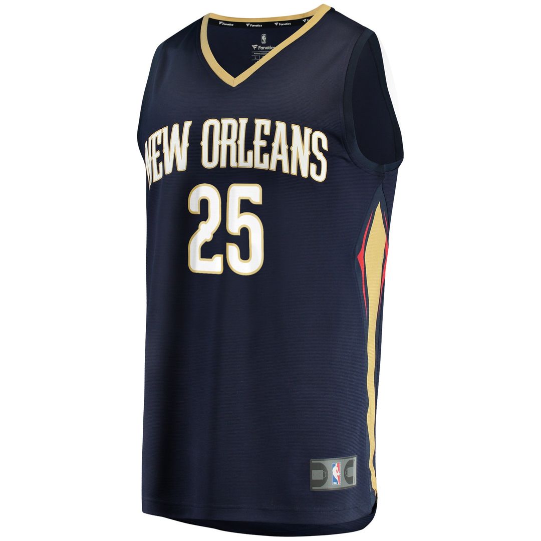 New Orleans Pelicans Trey Murphy Iii Fanatics Fast Break Replica Jersey - Icon Edition - Navy