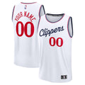 La Clippers Fanatics Youth Fast Break Custom Replica Jersey - White - Association Edition