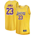 Los Angeles Lakers Lebron James Fanatics Big & Tall Fast Break Player Jersey - Gold - Icon Edition
