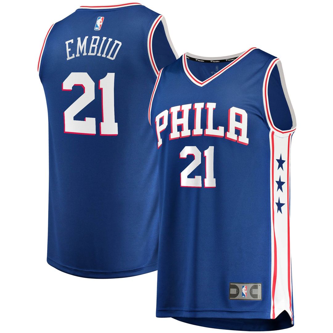 Philadelphia 76Ers Joel Embiid Fanatics Replica Jersey - Association Edition - White