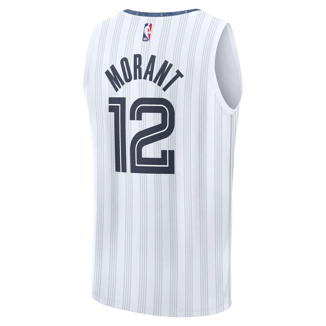 Memphis Grizzlies Ja Morant Fanatics /26 City Edition Fast Break Jersey - White