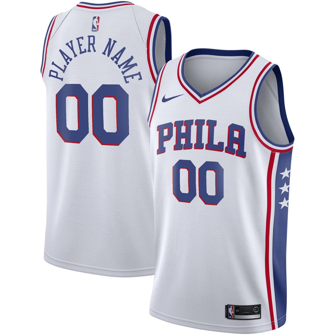 Philadelphia 76Ers Nike 2020/21 Swingman Custom Jersey - Icon Edition - Royal