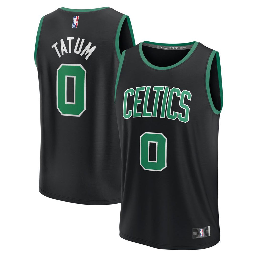 Boston Celtics Jayson Tatum Fanatics Fast Break Replica Player Jersey - Statement Edition - Black