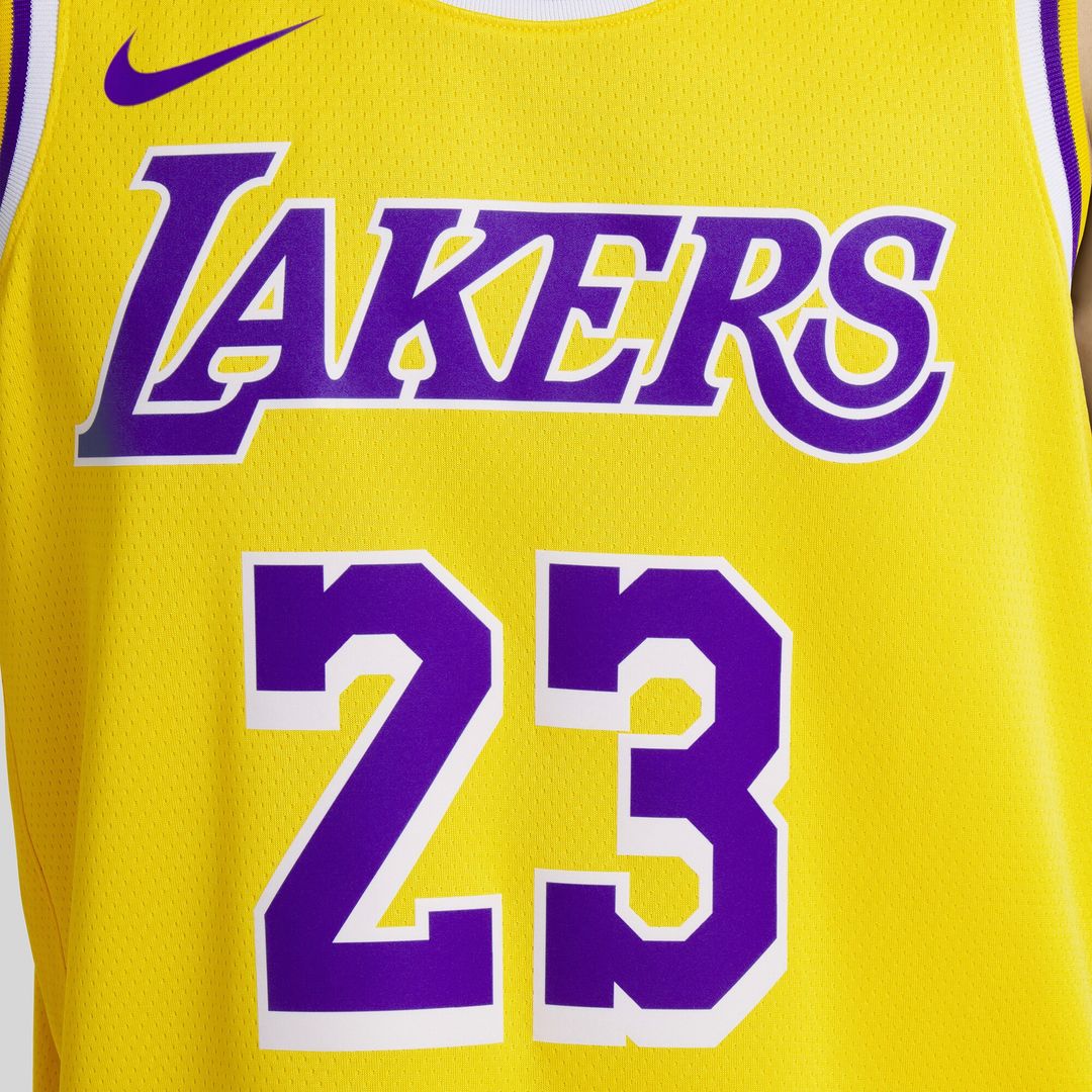Los Angeles Lakers Lebron James Nike Unisex Swingman Jersey - Icon Edition - Gold