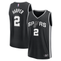 San Antonio Spurs Dylan Harper Fanatics Fast Break Jersey - Black - Icon Edition
