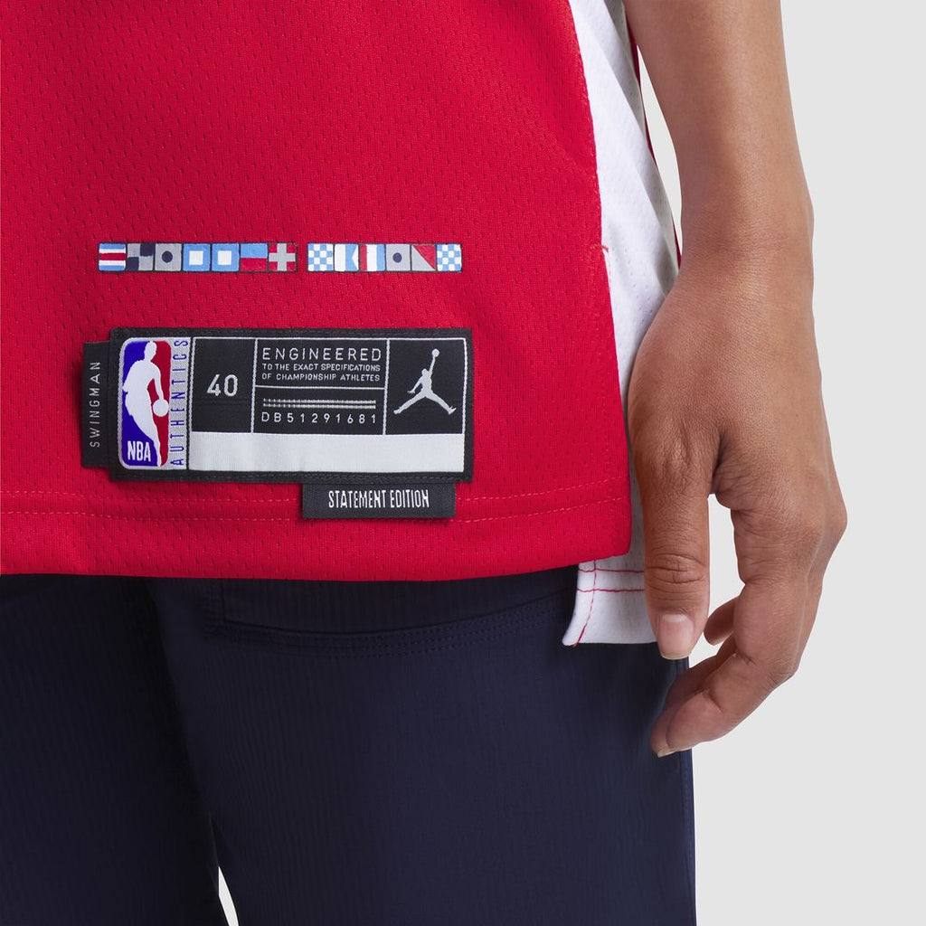 La Clippers Kawhi Leonard Jordan Brand Unisex 2024/25 Swingman Jersey - Statement Edition - Red