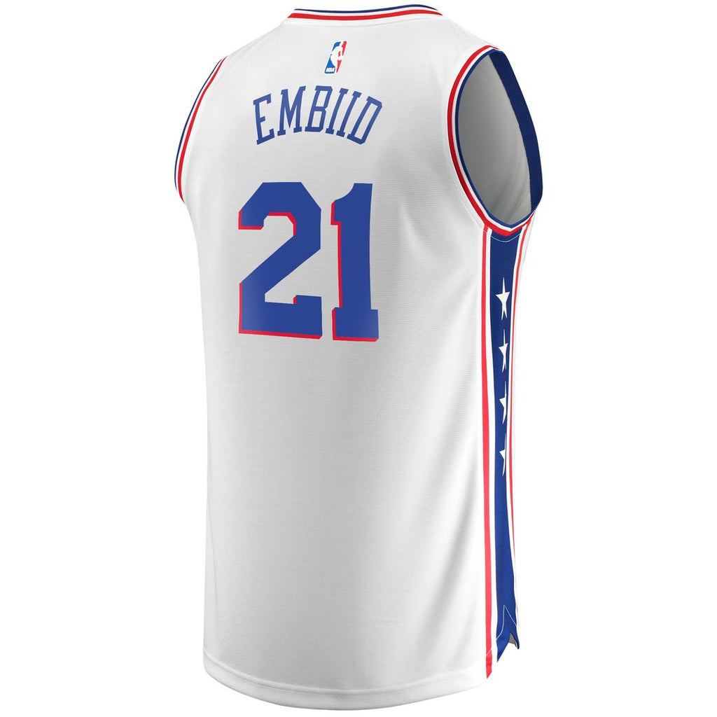 Philadelphia 76Ers Joel Embiid Fanatics Replica Jersey - Association Edition - White