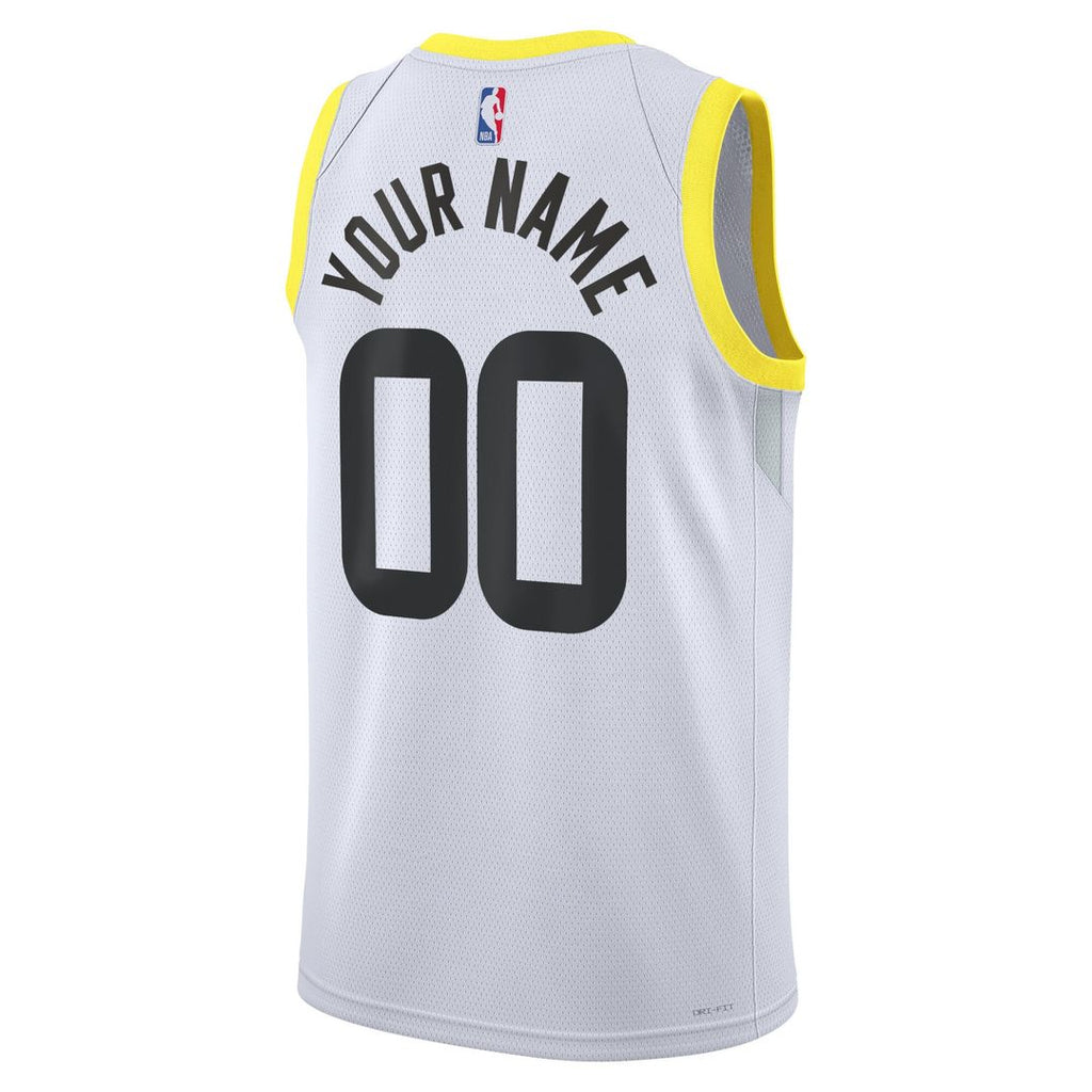 Utah Jazz Nike Unisex Swingman Custom Jersey Gold - Icon Edition