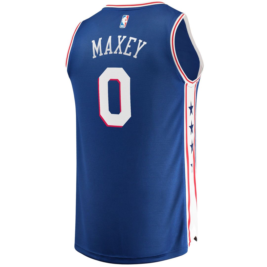 Philadelphia 76Ers Tyrese Maxey Fanatics Fast Replica Jersey Royal - Icon Edition