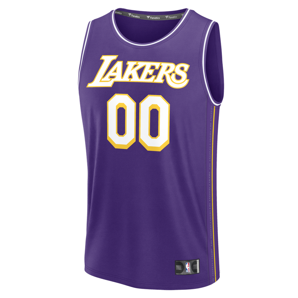 Los Angeles Lakers Fanatics Fast Break Custom Replica Jersey - Association Edition - White