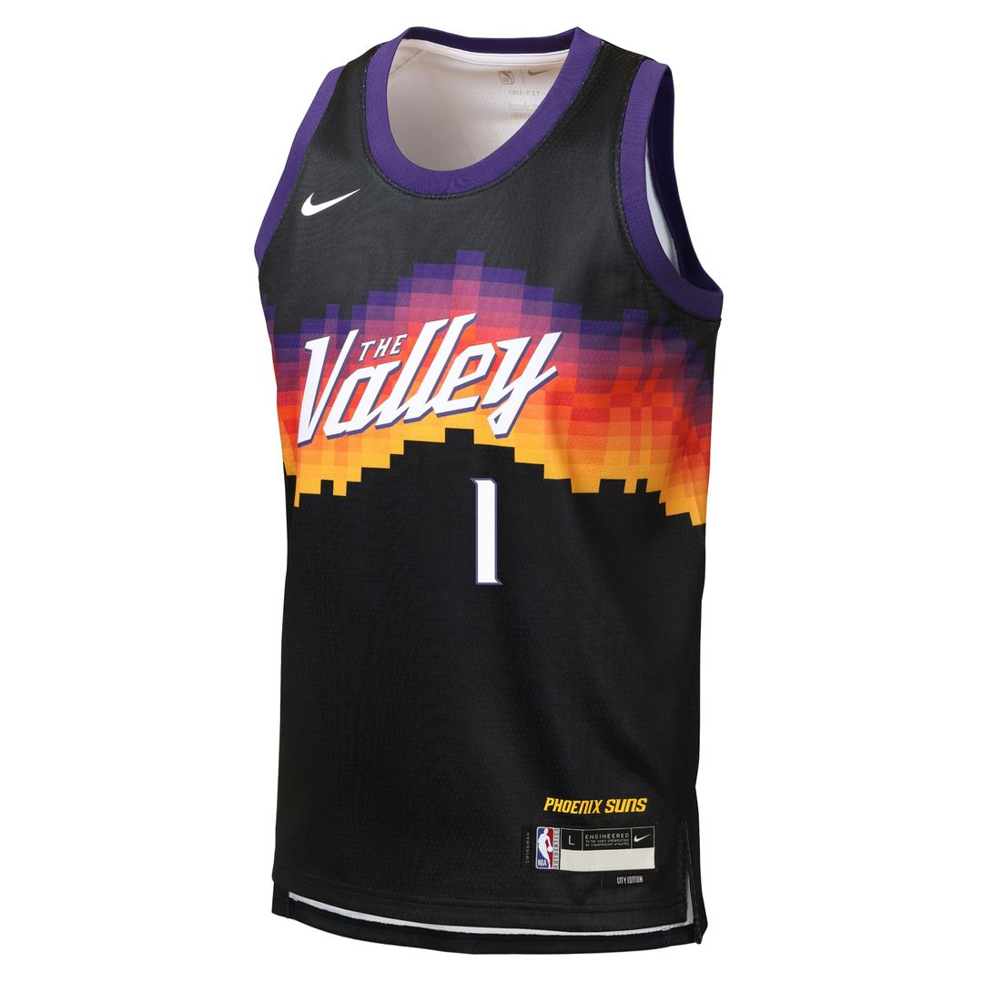 Phoenix Suns Devin Booker Nike Youth /26 City Edition Swingman Jersey - Black