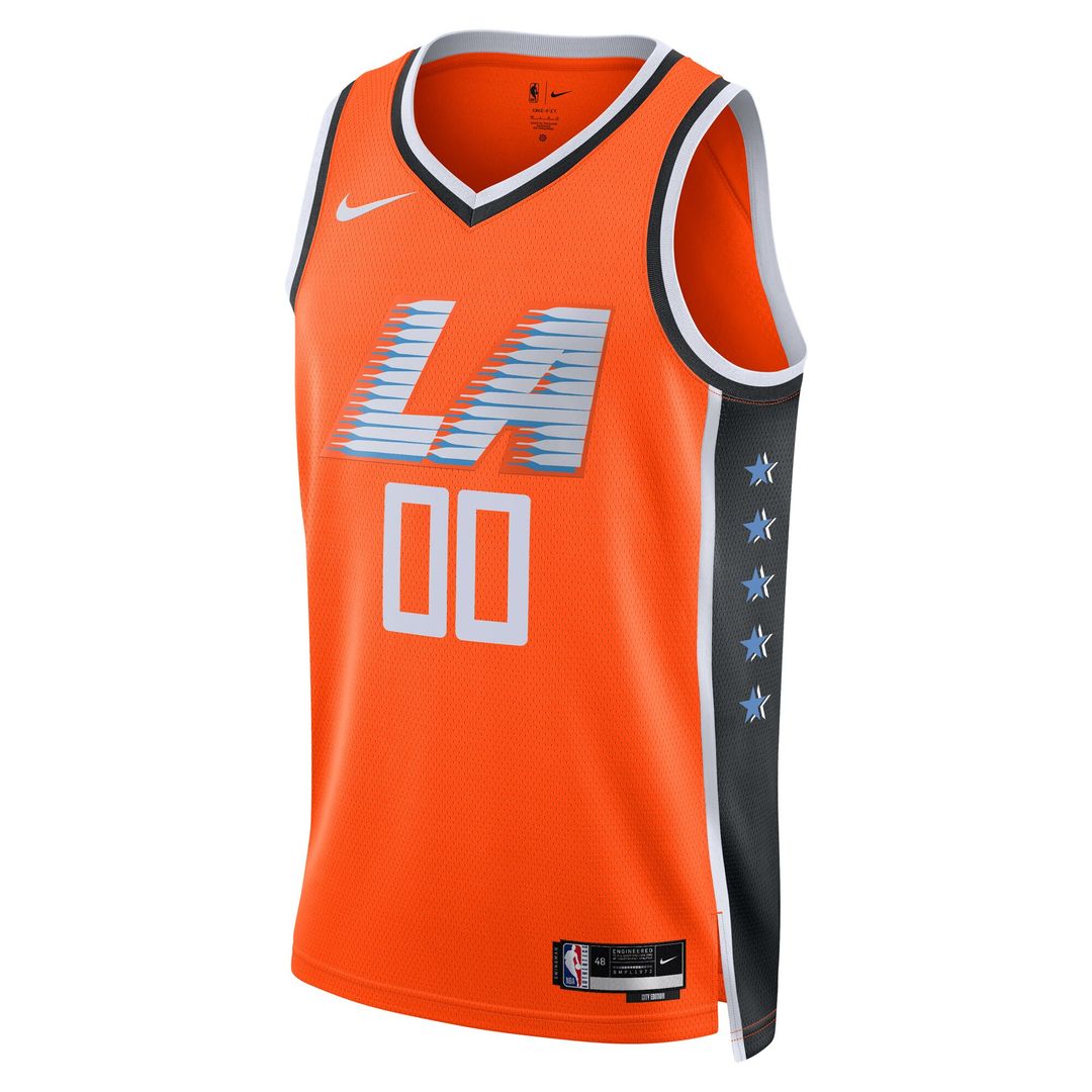 La Clippers Nike Unisex /26 City Edition Swingman Custom Jersey - Orange