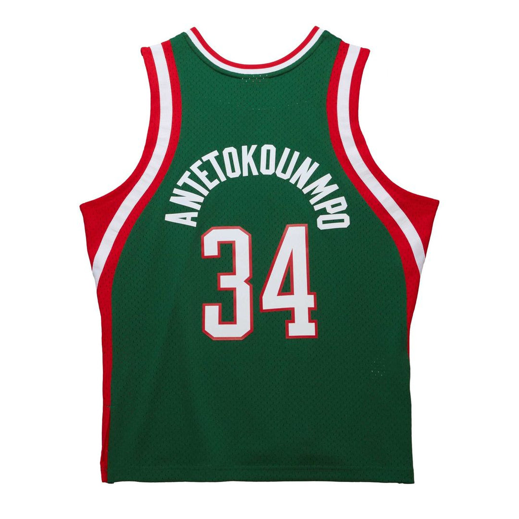 Milwaukee Bucks Giannis Antetokounmpo Mitchell & Ness 2014/15 Hardwood Classics Swingman Jersey - Red