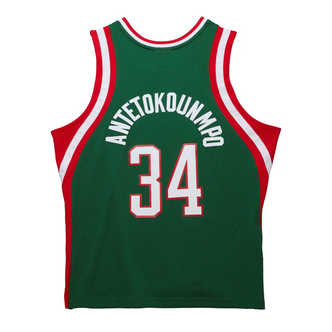 Milwaukee Bucks Giannis Antetokounmpo Mitchell & Ness 2014/15 Hardwood Classics Swingman Jersey - Red