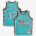 Shaquille O'Neal 1996 Nba All - Star Game Mitchell & Ness Youth Hardwood Classics Swingman Jersey - Teal