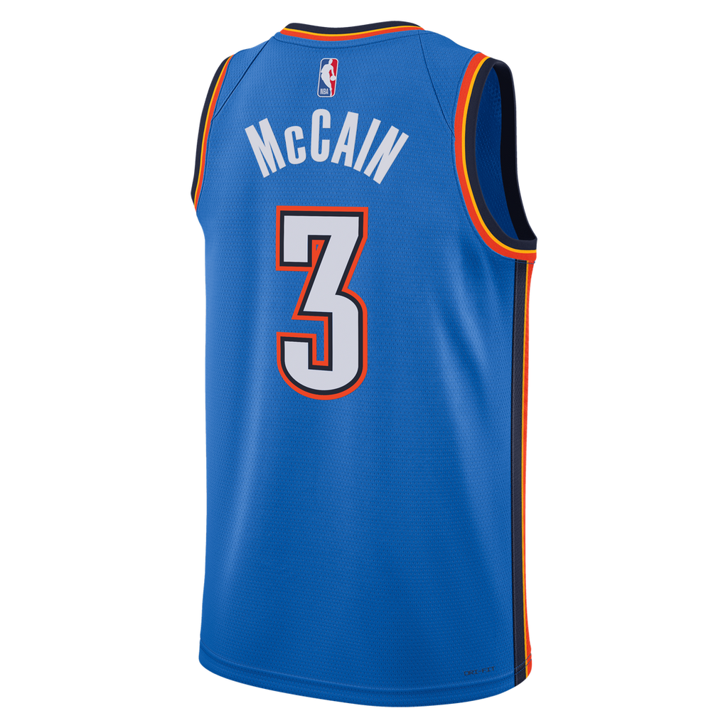 Oklahoma City Thunder Jared Mccain Nike Unisex Swingman Jersey - Icon Edition - Blue