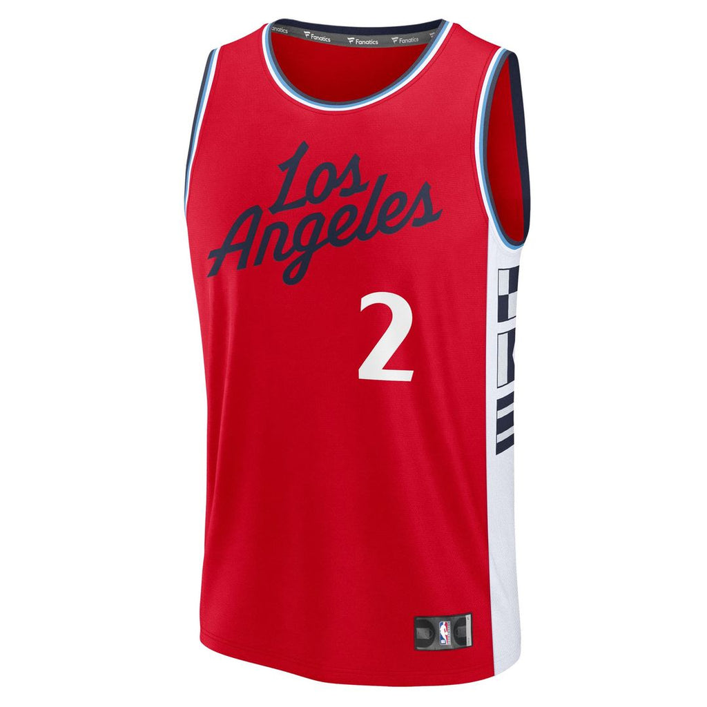 La Clippers Kawhi Leonard Fanatics Fast Break Replica Player Jersey - Statement Edition - Red